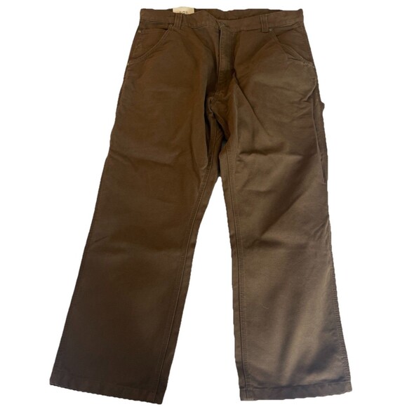 Craftsman Canvas Carpenter Pants Brown 40x30 NWT - Picture 1 of 11
